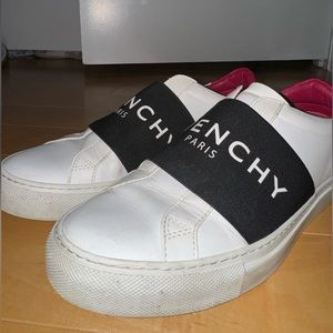 Givenchy City Court Leather Slip On Sneakers